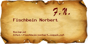 Fischbein Norbert névjegykártya